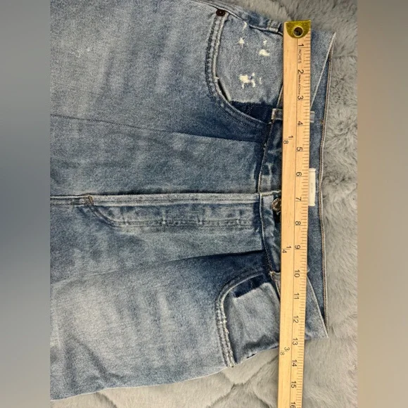 Citizens of Humanity Franca Pleat Front Jeans Spirited Wash High Rise Light Wash - Picture 8 of 14